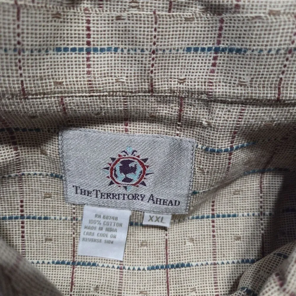 Vintage 90’s Territory Ahead Short Sleeve Button Up Shirt XXL